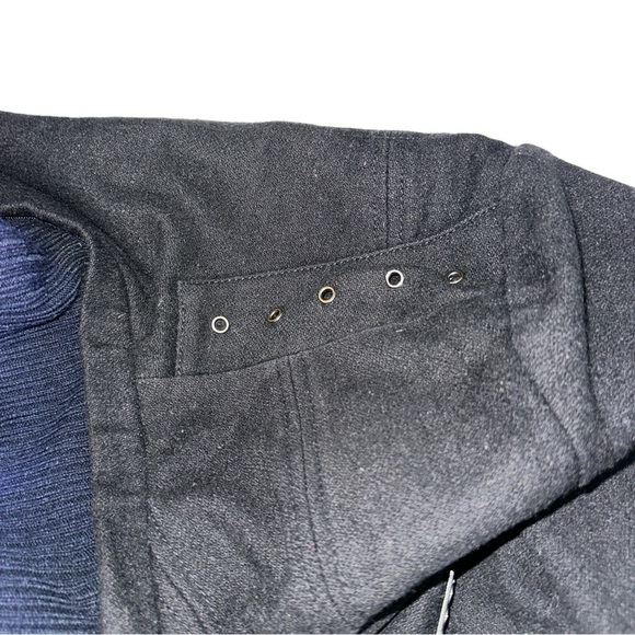 Coogi Vintage Black/ Dark Gray Wool Blend Bomber Jacket - Picture 8 of 16